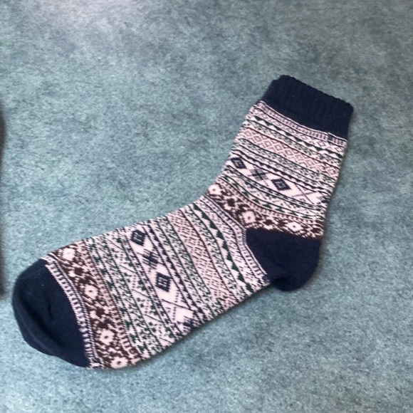 New Geometric Cotton Mix Socks One Pair Listing OS - Picture 4 of 9